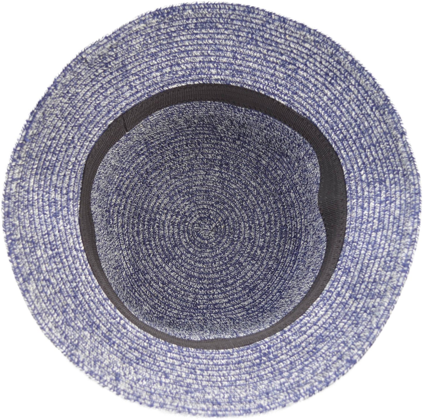 Summer Hat with Ribbon - Speckled Blue