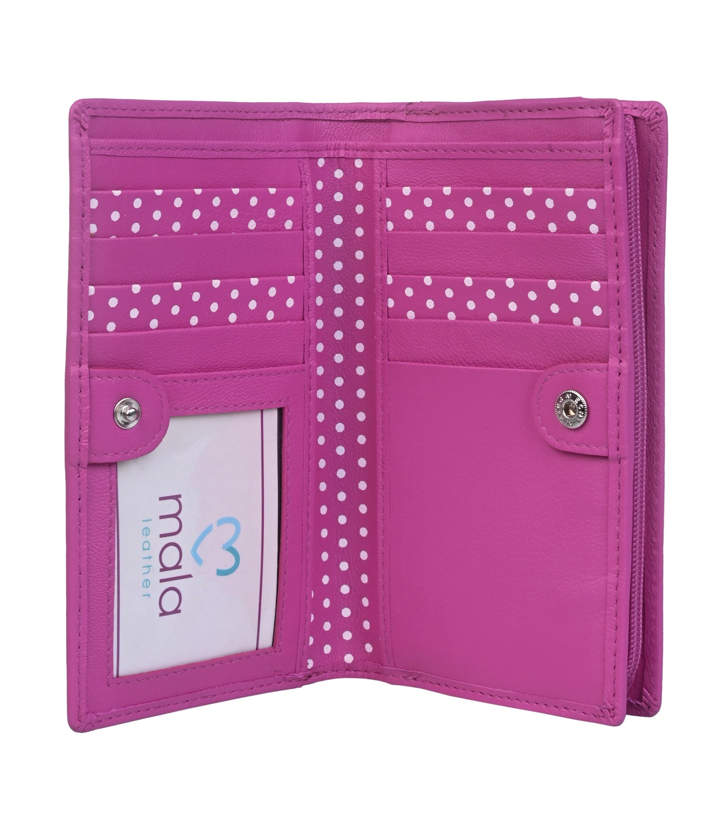 Mala Leather Moonflower Bee Compact Purse