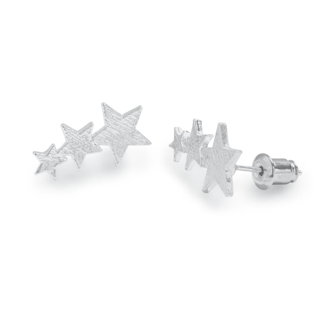 Life Charms Stargazer Silver Drop Earrings