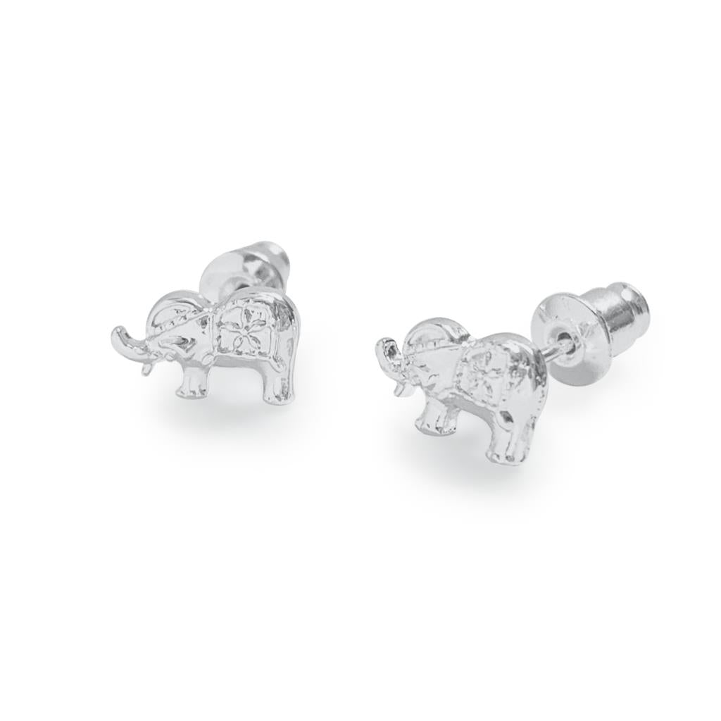 Life Charms Lucky Elephant Silver Earrings