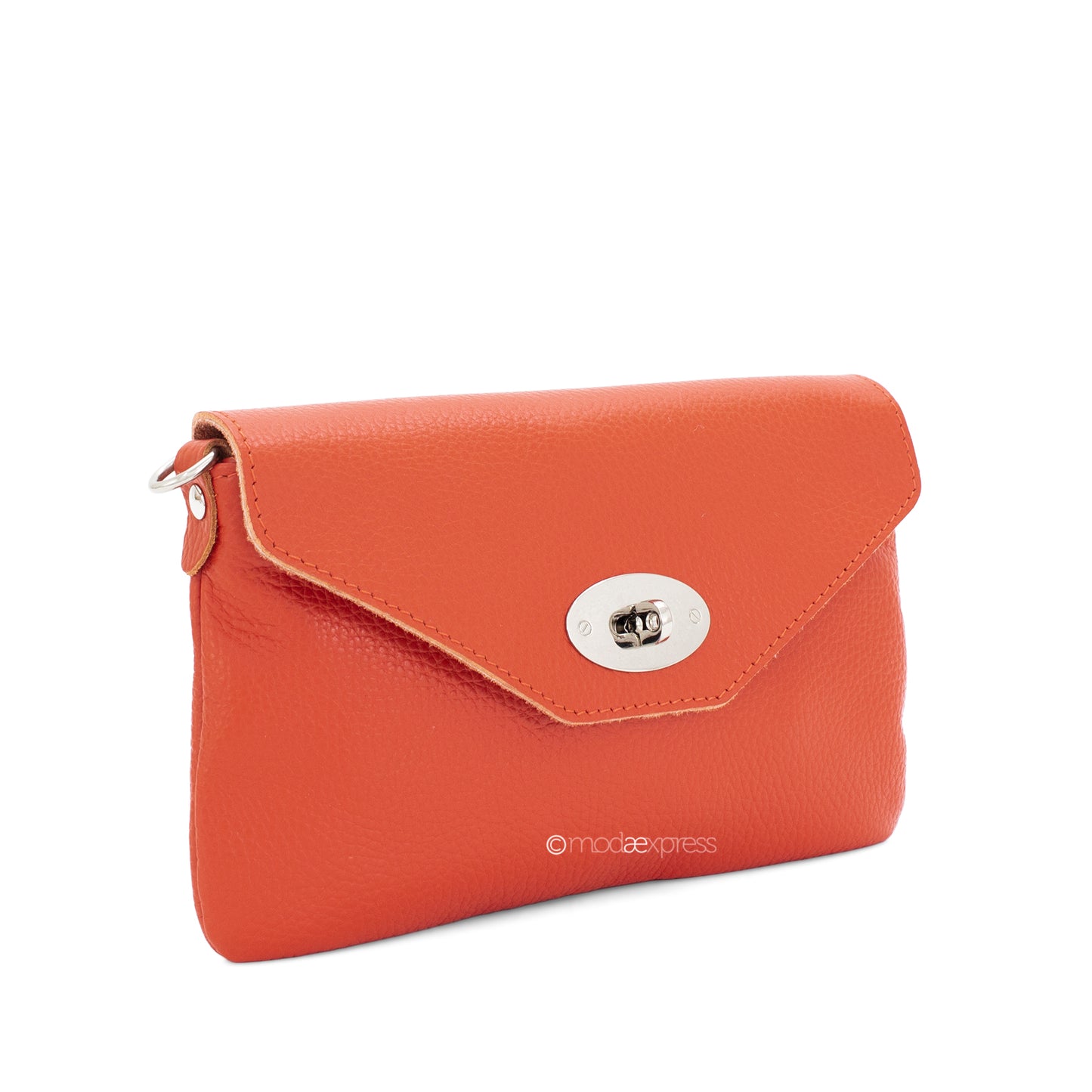 Katy Italian Textured Leather Clutch Bag - Choice of colours