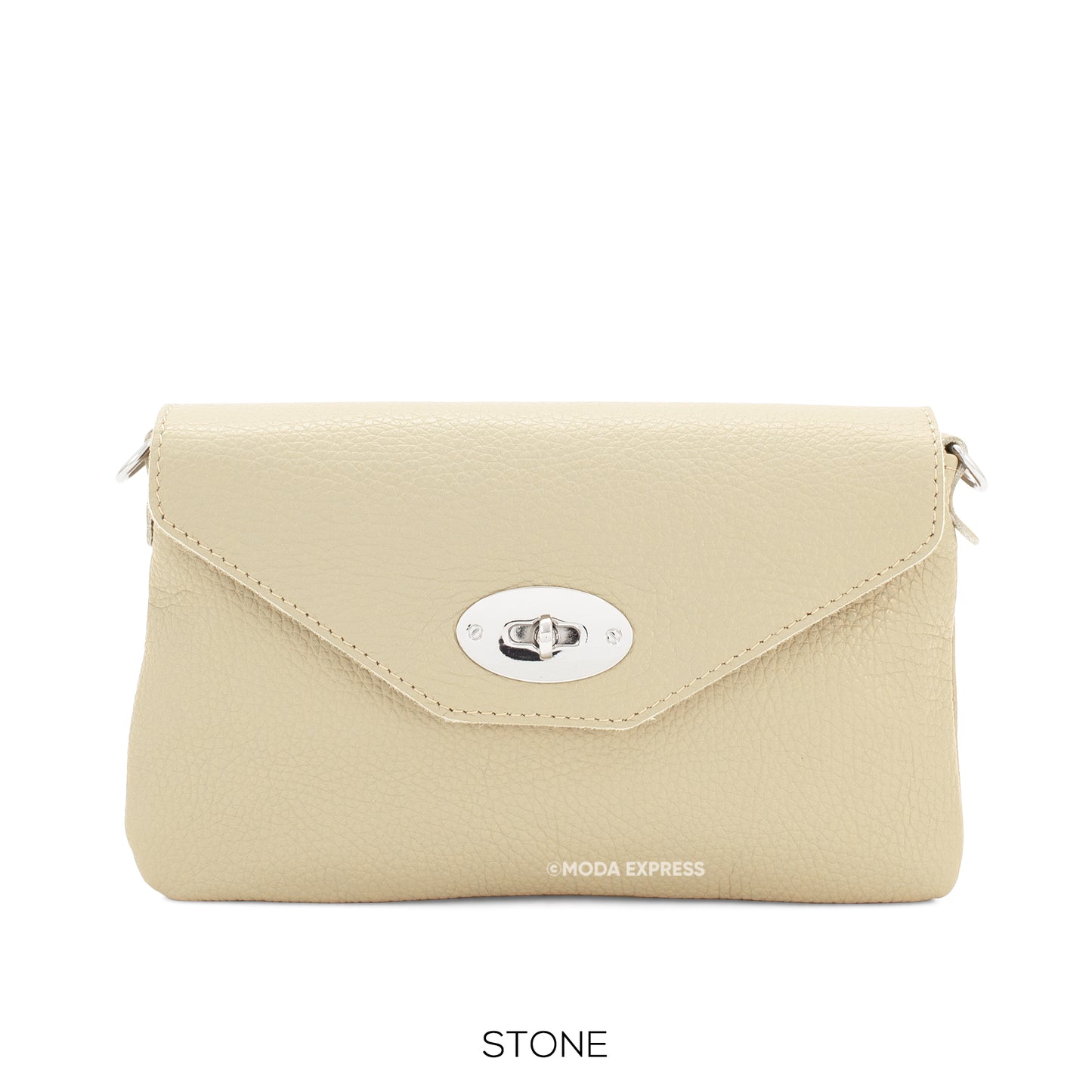 Katy Italian Textured Leather Clutch Bag - Choice of colours