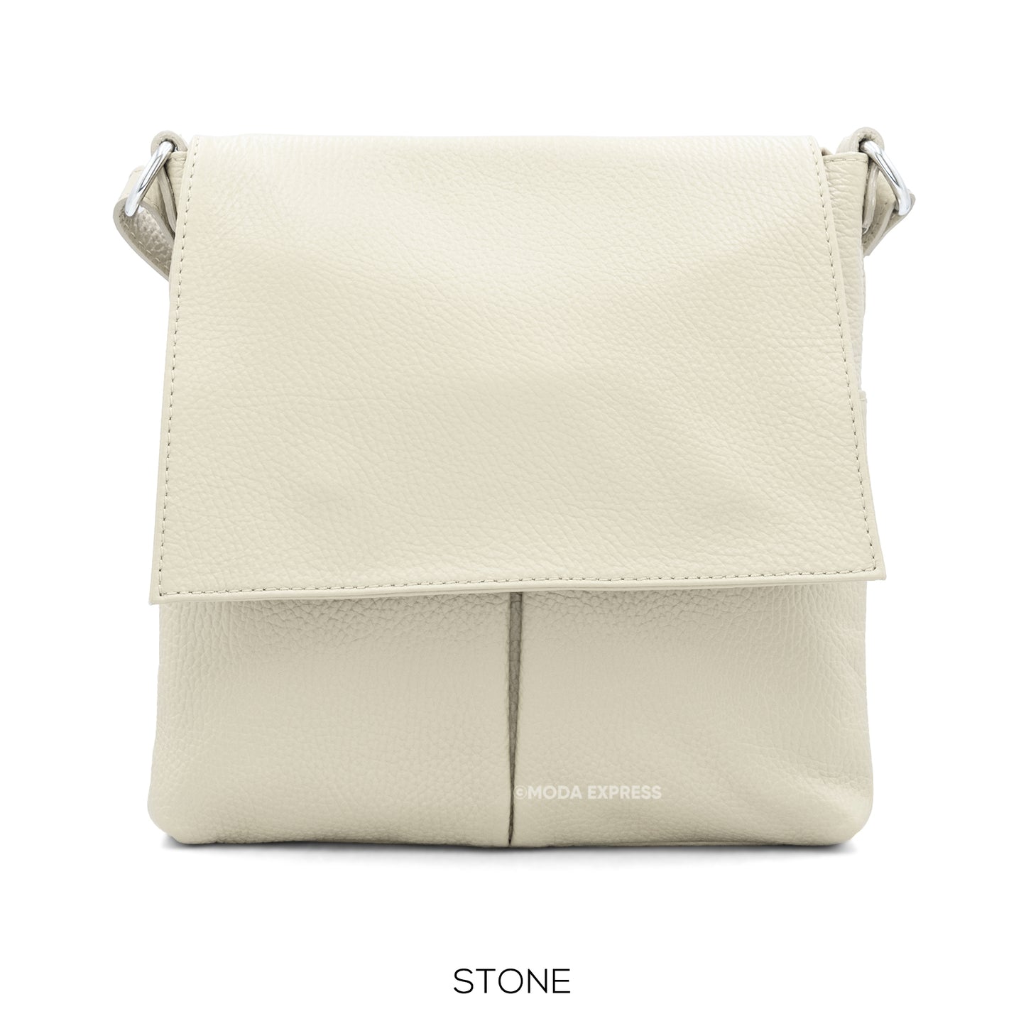 Elena Italian Leather Flap Bag - Choice of colours
