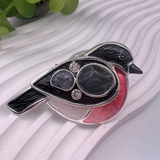 Magnetic Scarf Brooch - Robin Red Breast