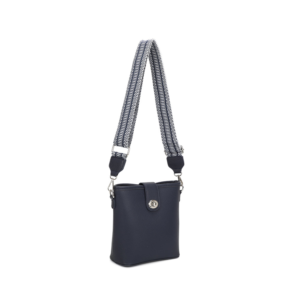 Strathurie Bucket Style Crossbody Bag - Navy