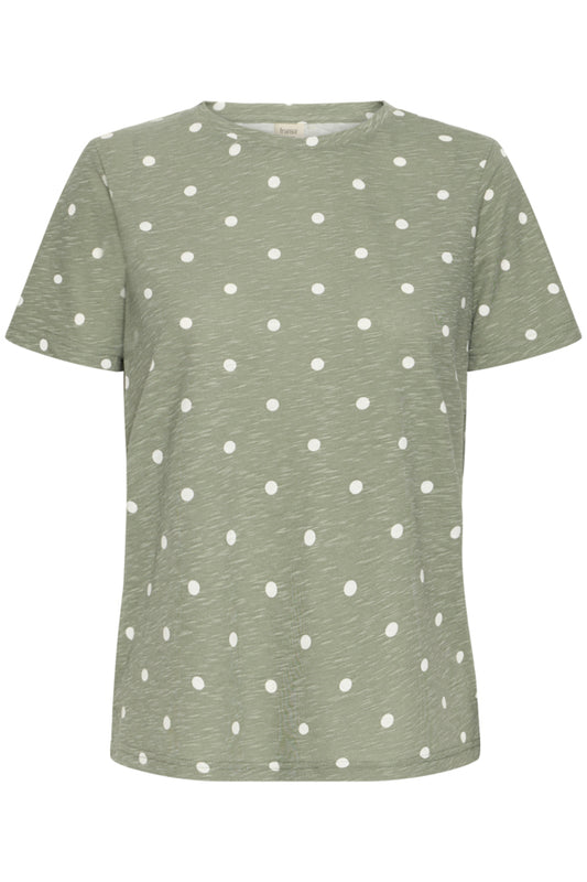 Fransa Hazel Tee - Sage Green