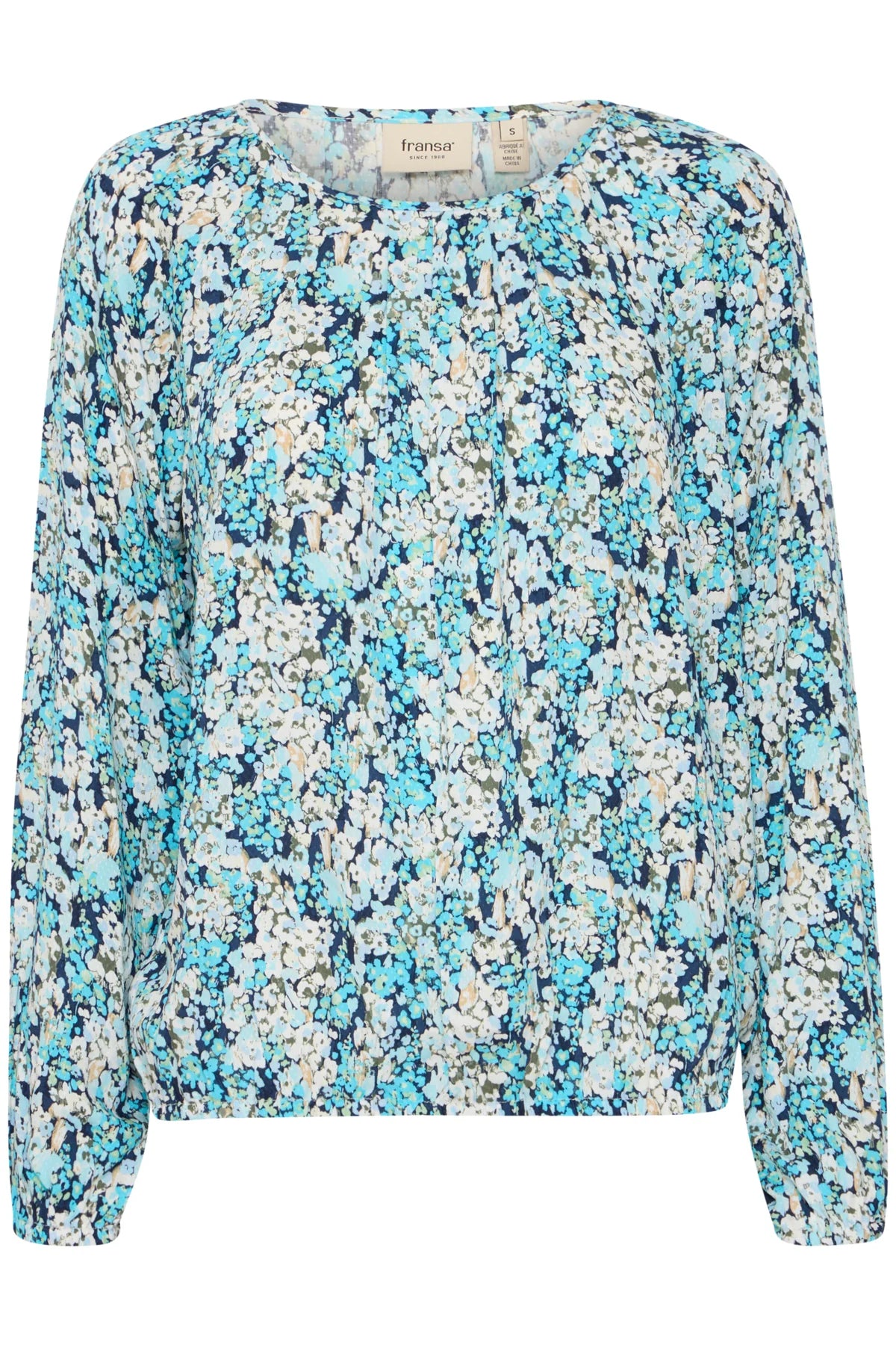 Fransa Lalu Floral Blouse - Blue