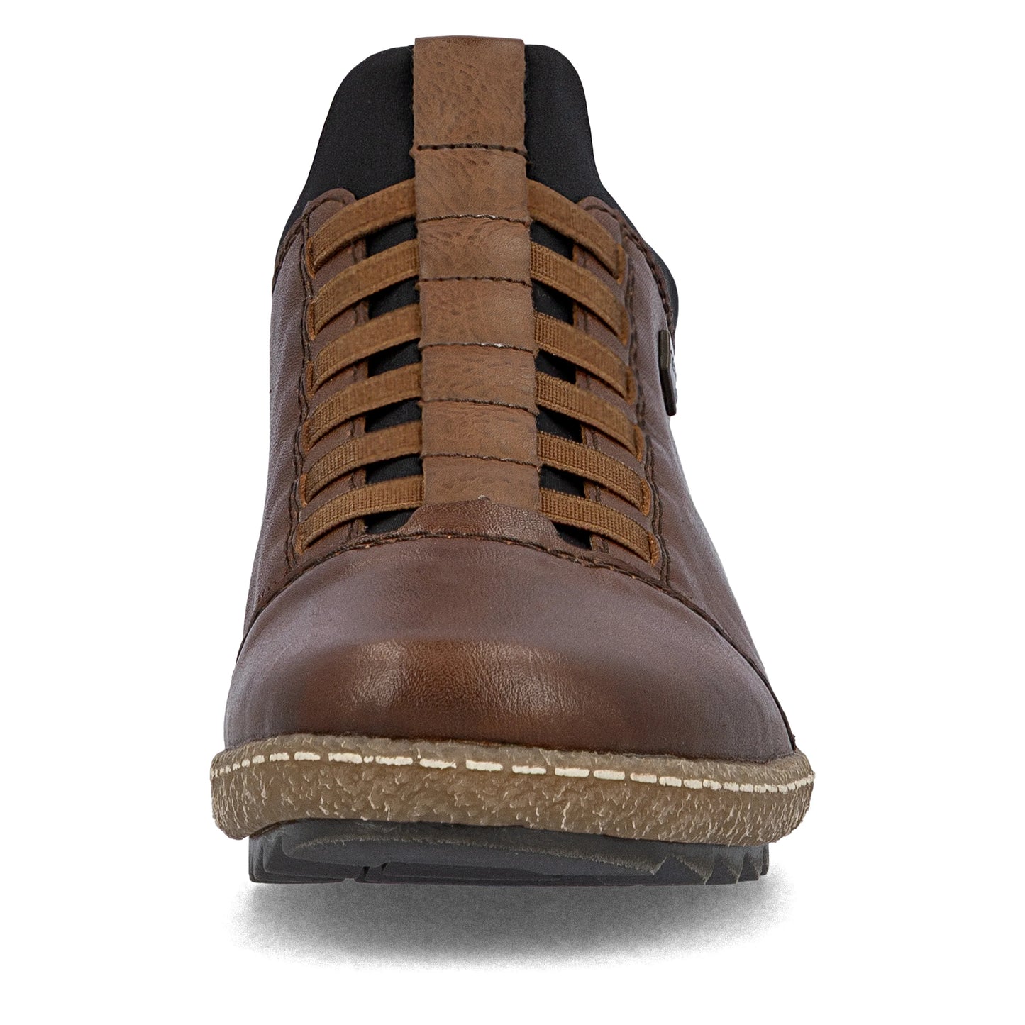Rieker Tex L7562 Leather Elasticated Ready2Go Shoes - Brown