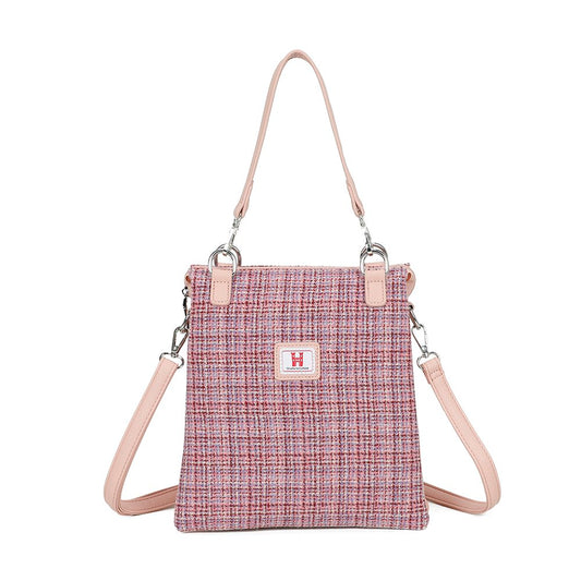 Strathurie Tweed Heather Crossbody Bag 7115 - Pink/Purple