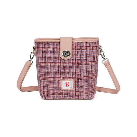 Strathurie Tweed Heather Shoulder Bag 7113- Pink/Purple