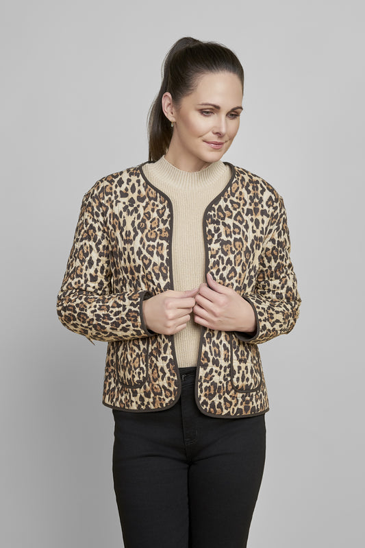 Pinns Quilted Animal Reversible Jacket - Black