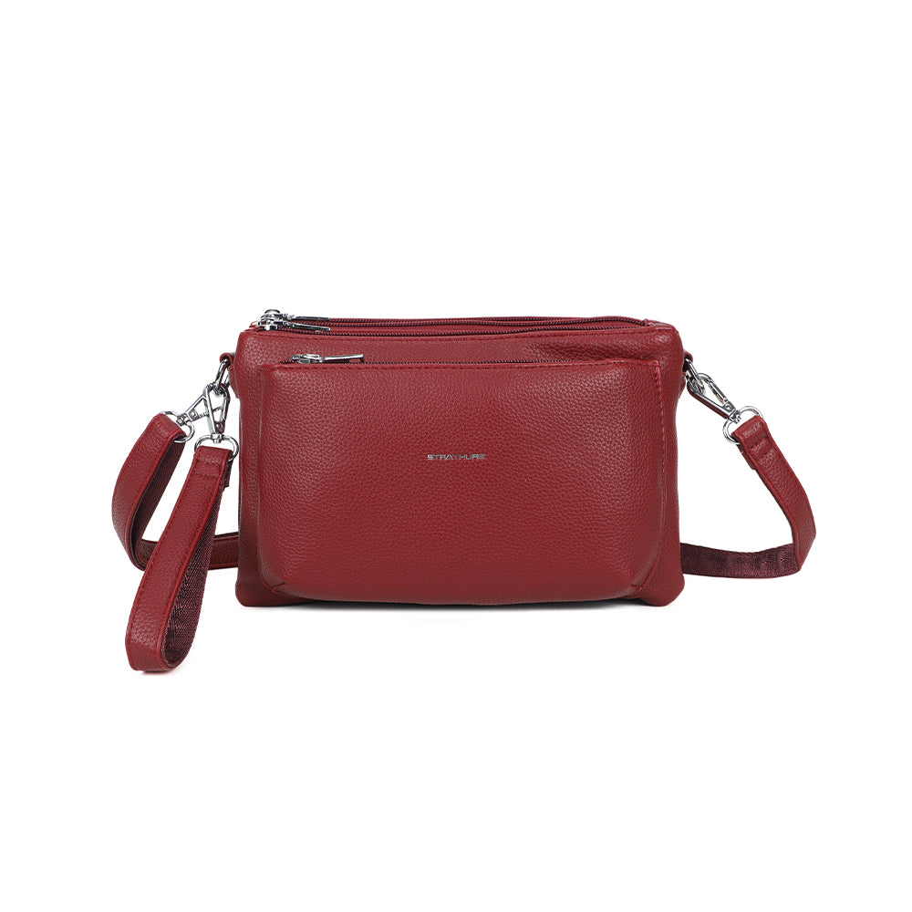 Strathurie faux leather cross body bag 996 - Choice of colours