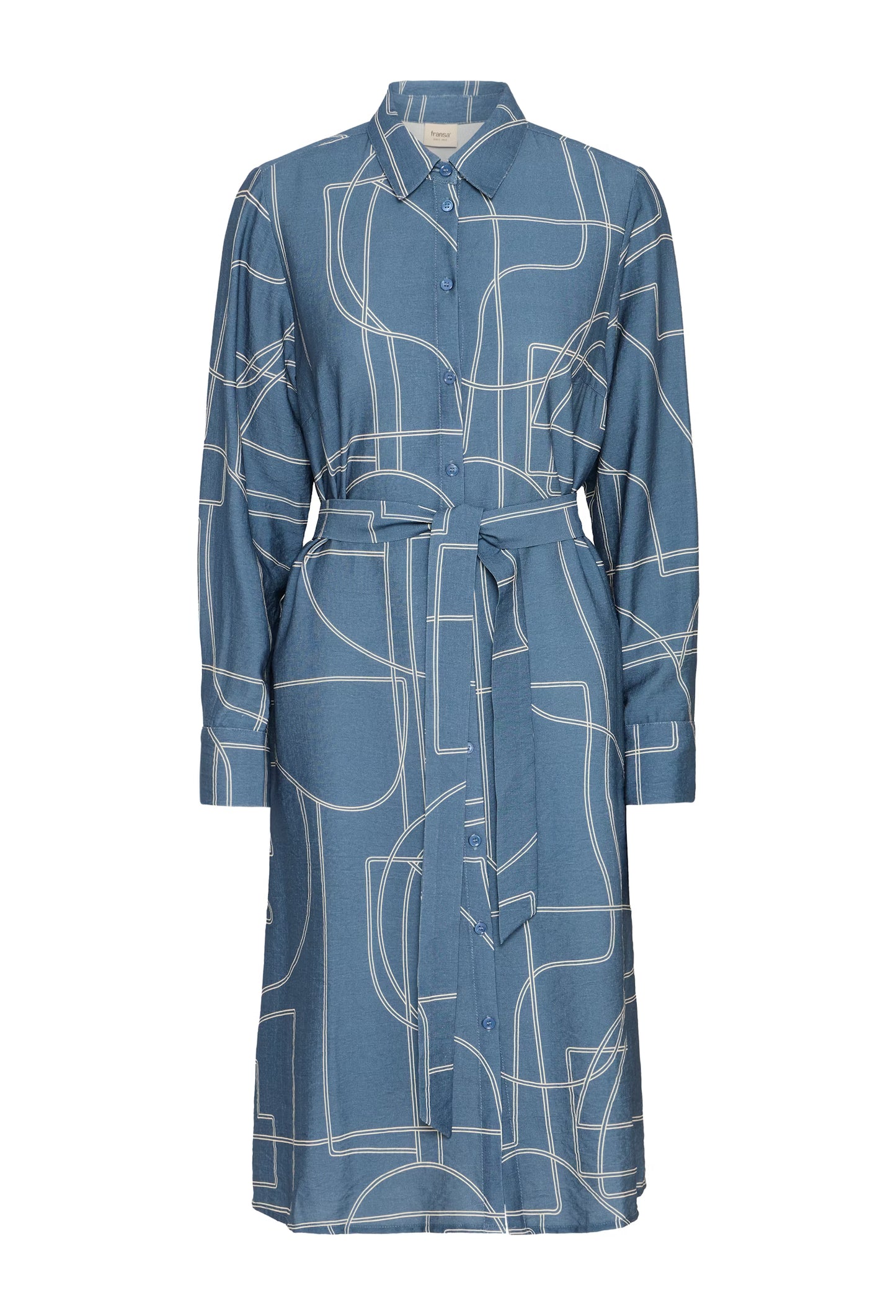 Fransa Daphne Dress - Sea Blue