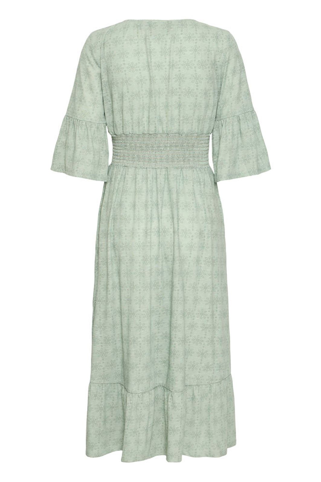 Fransa Sania Print Dress - Sage Green