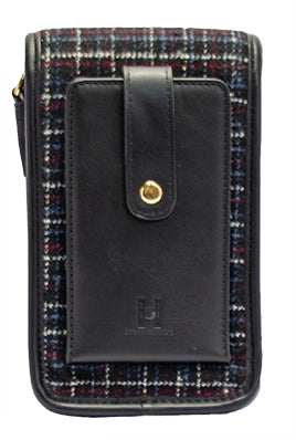 Strathurie Tweed Black Mist Mobile Phone Bag H0262