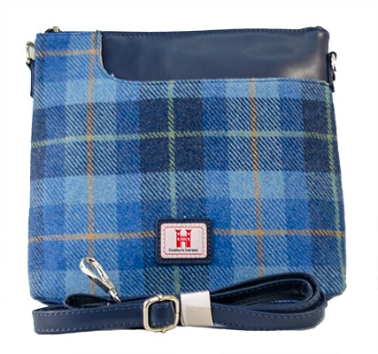 Strathurie Tweed Skye Blue Shoulder Bag H2307