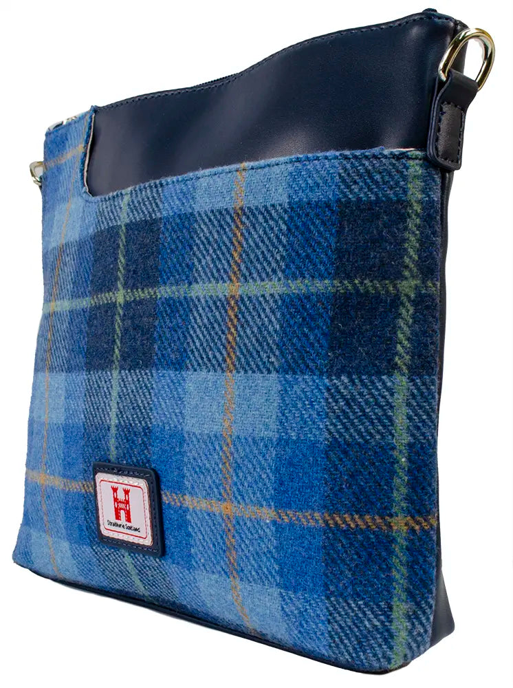 Strathurie Tweed Skye Blue Shoulder Bag H2307