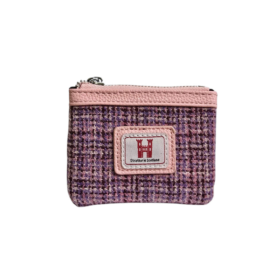 Strathurie Tweed Heather Pink Coin Purse