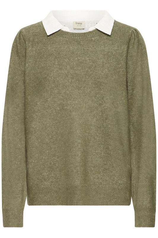 Fransa Katiejo Pullover - Dusty Olive