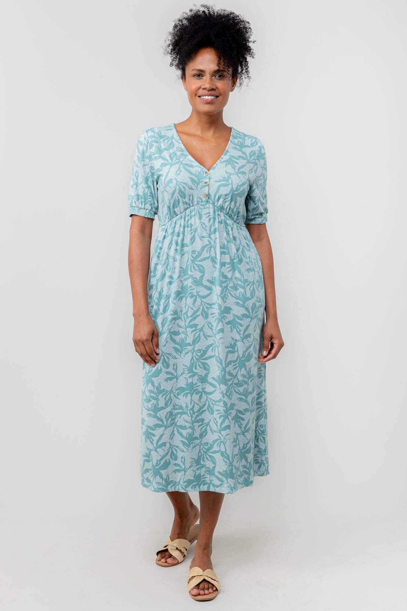 Lily & Me Lillian Dress Fauna  - Ocean