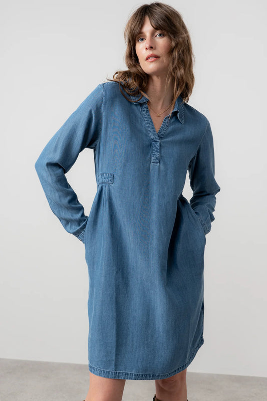 Lily & Me Emma Dress - Denim Blue