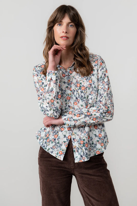 Lily & Me Patsy Shirt Ditsy - Ecru