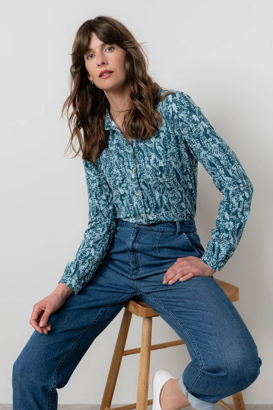 Lily & Me Bowbridge Shirt Fern - Petrol