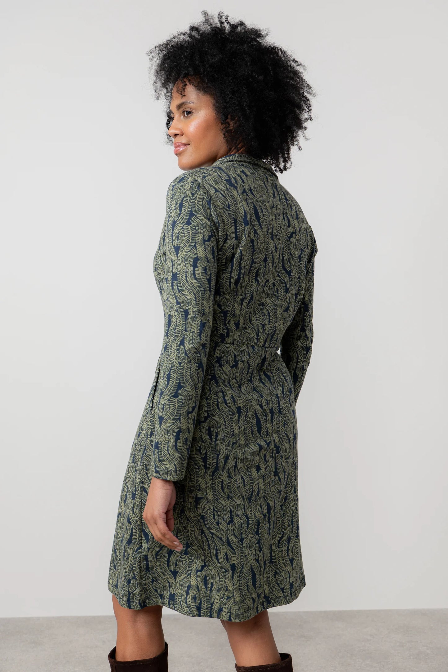 Lily & Me Elmore Dress Foliage - Olive Green