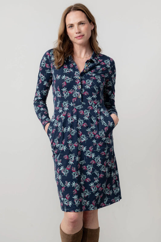 Lily & Me Elmore Dress Foliage - Navy