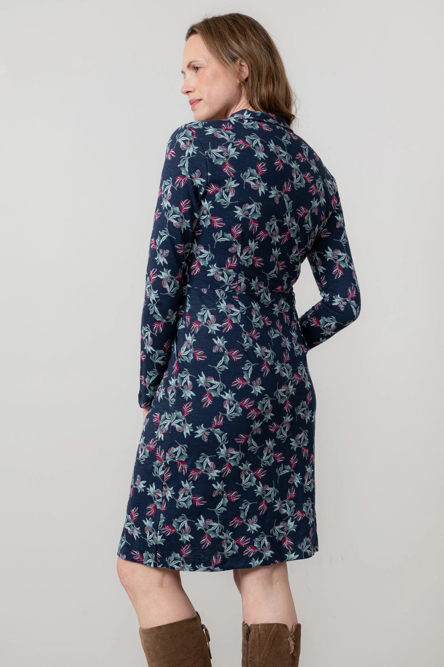 Lily & Me Elmore Dress Foliage - Navy