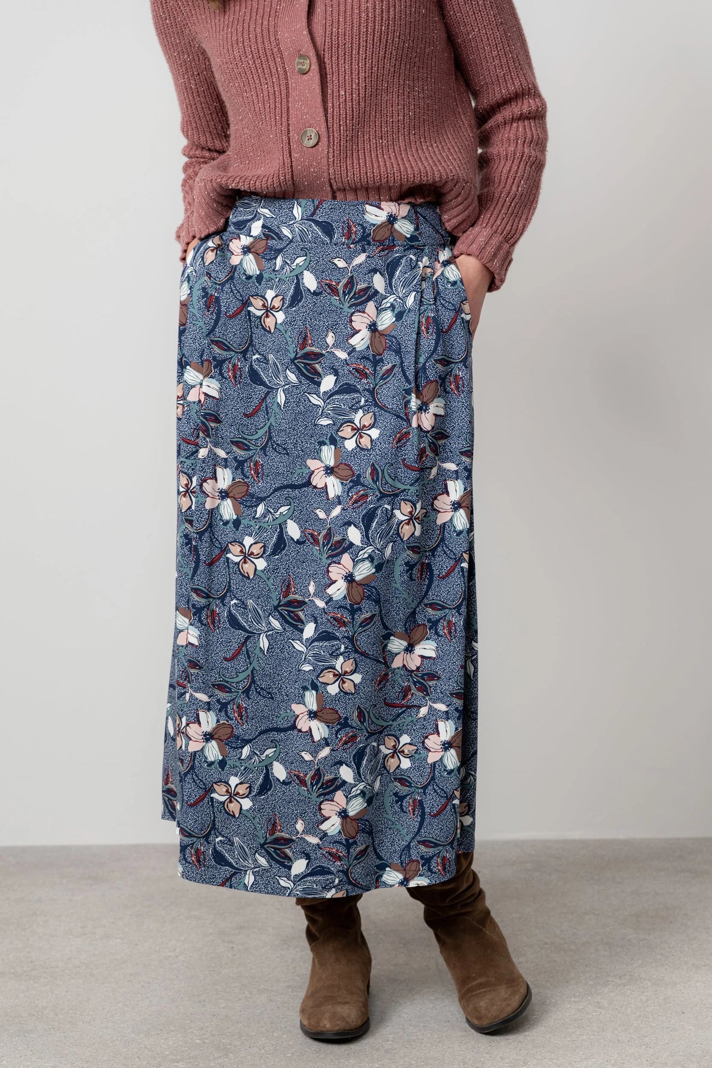 Lily & Me Alice Skirt Shibori - Navy