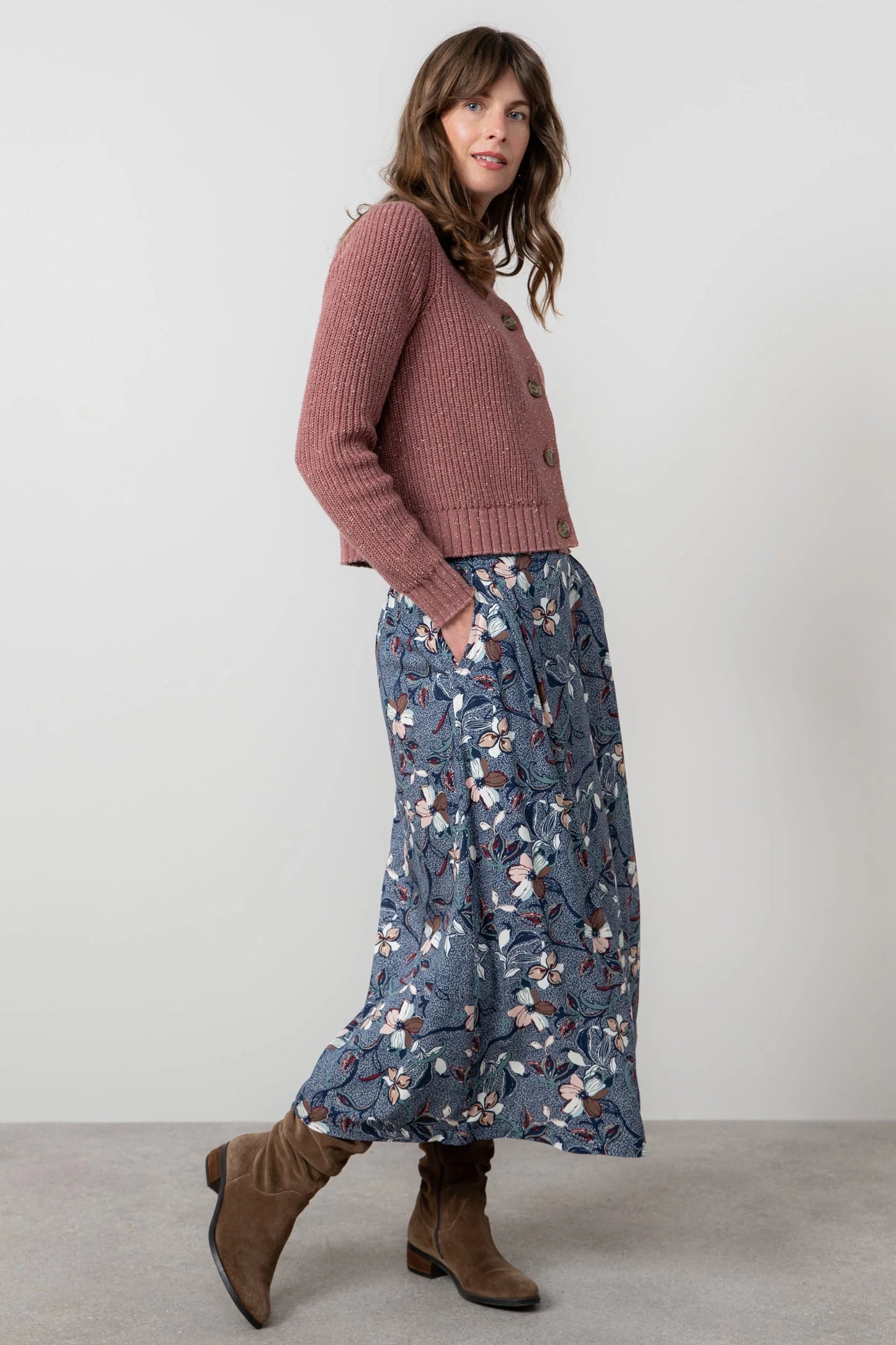 Lily & Me Alice Skirt Shibori - Navy