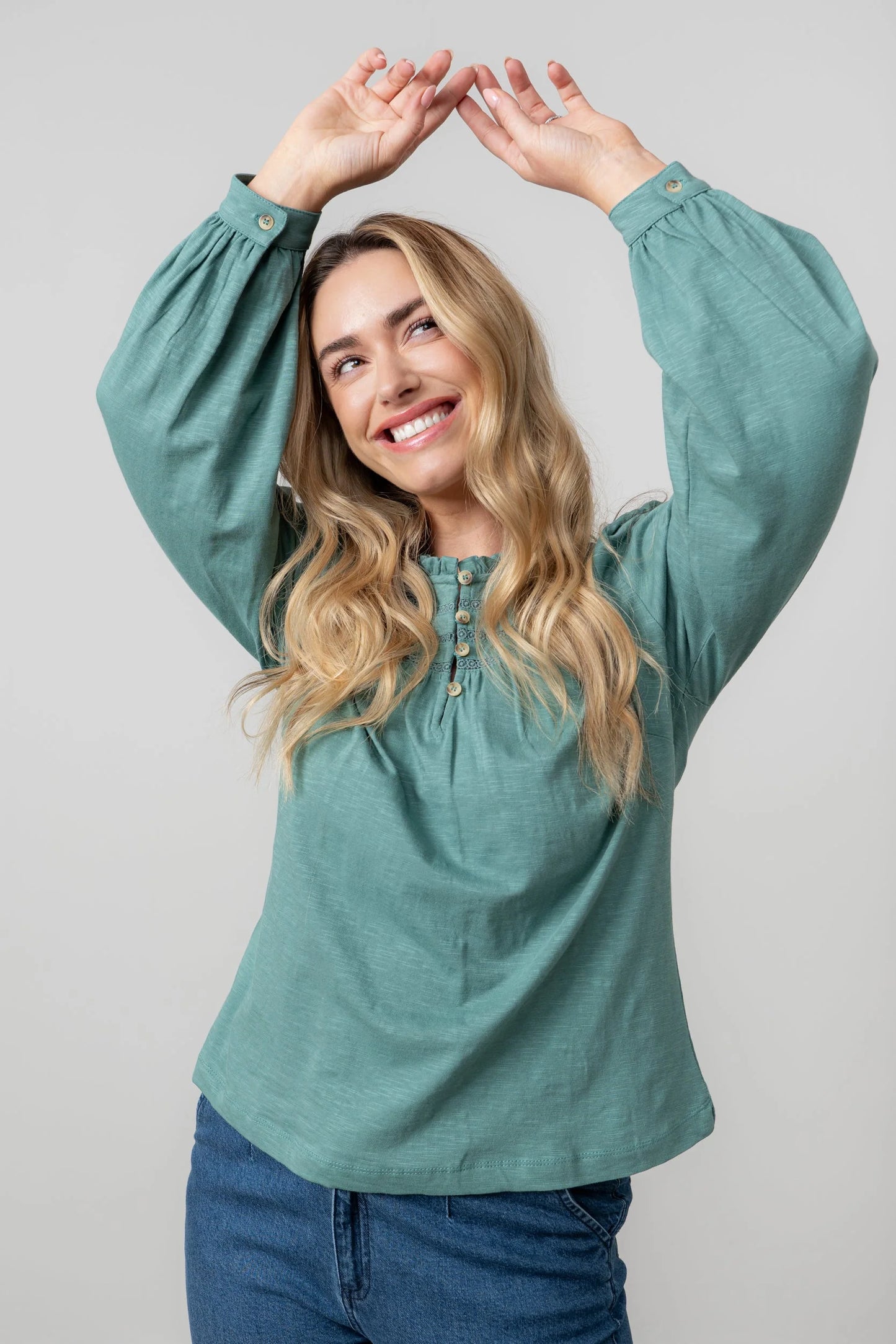 Lily & Me Luna Blouse - Sea Mist