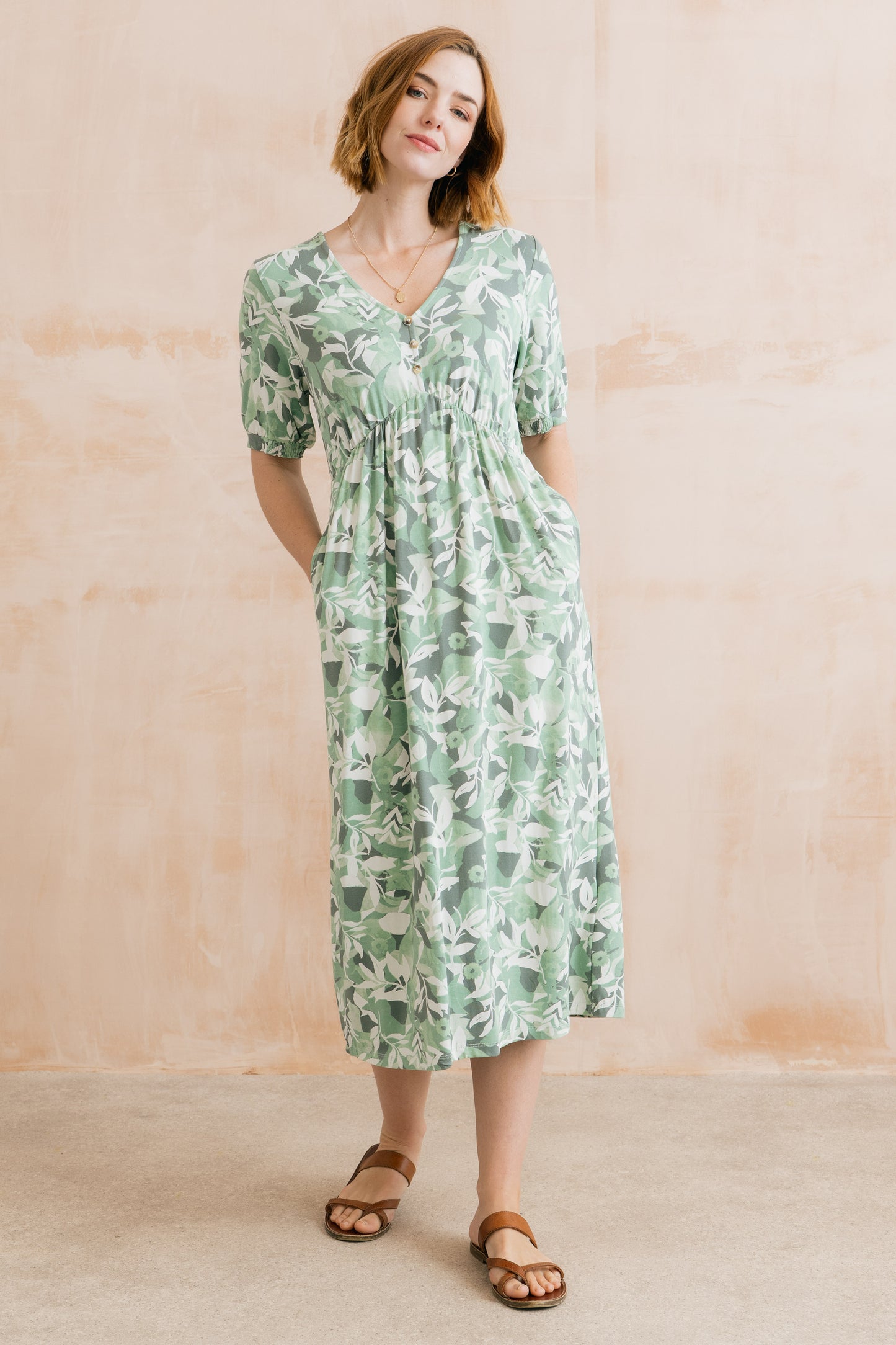 Lily & Me Lillian Dress Alder - Pale Green