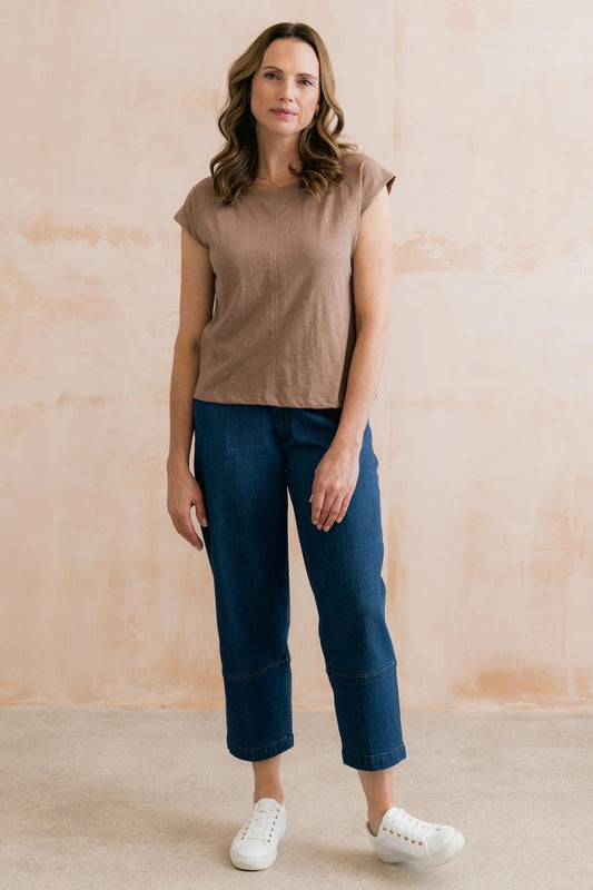 Lily & Me Tidal Organic Cotton T-Shirt - Mocha