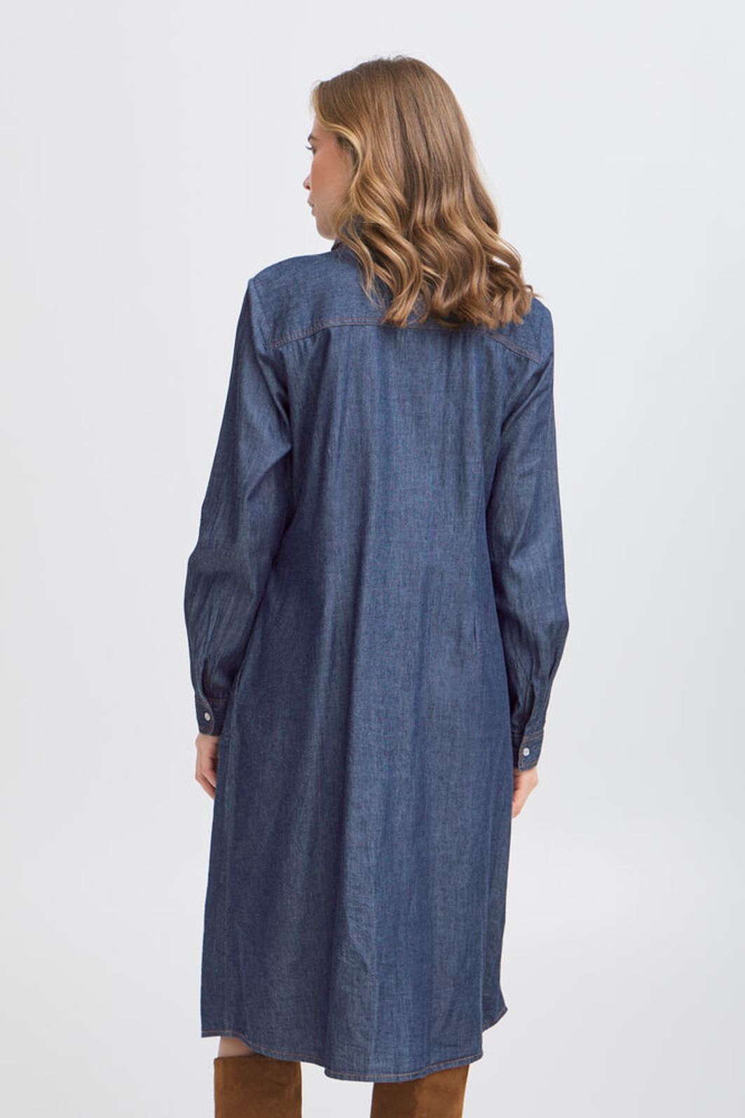 Fransa Larissa Denim Midi Dress