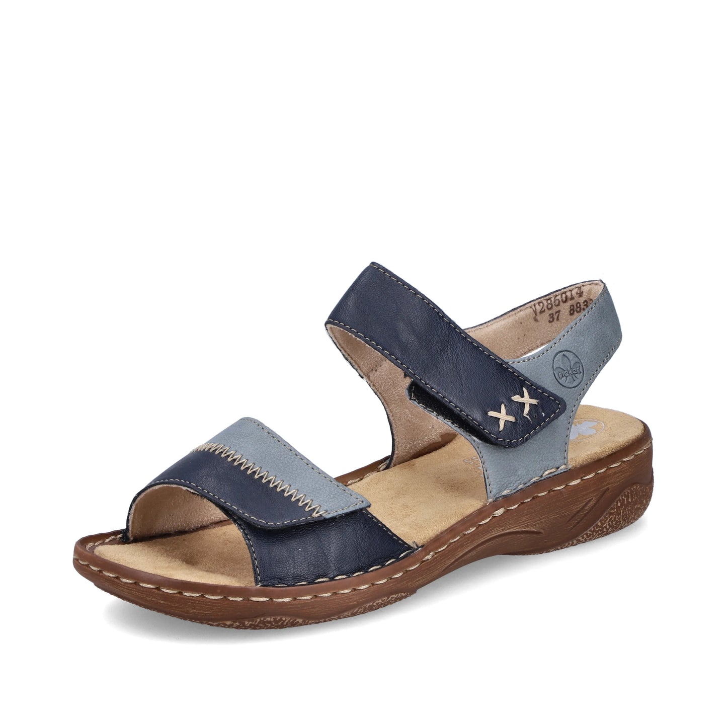 Rieker Adjustable Strap Sandals V2860 - Blue