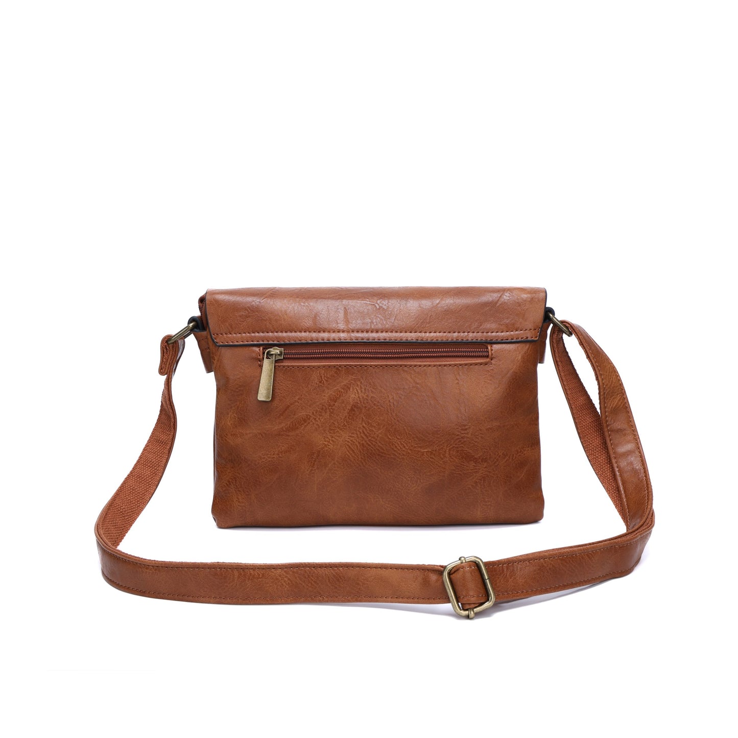Cassie Vegan Leather Shoulder Bag with Two Compartments - Choice of colours