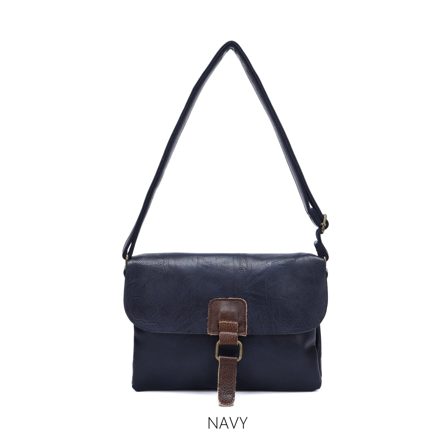 Cassie Vegan Leather Shoulder Bag with Two Compartments - Choice of colours