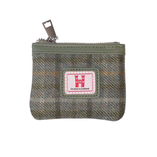 Strathurie Tweed Green Coin Purse