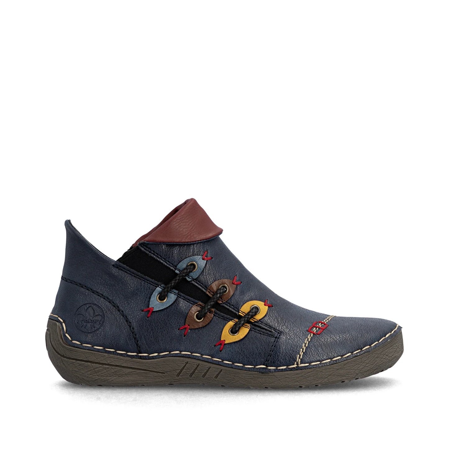 Rieker Boots with Zipper 72581 -  Navy