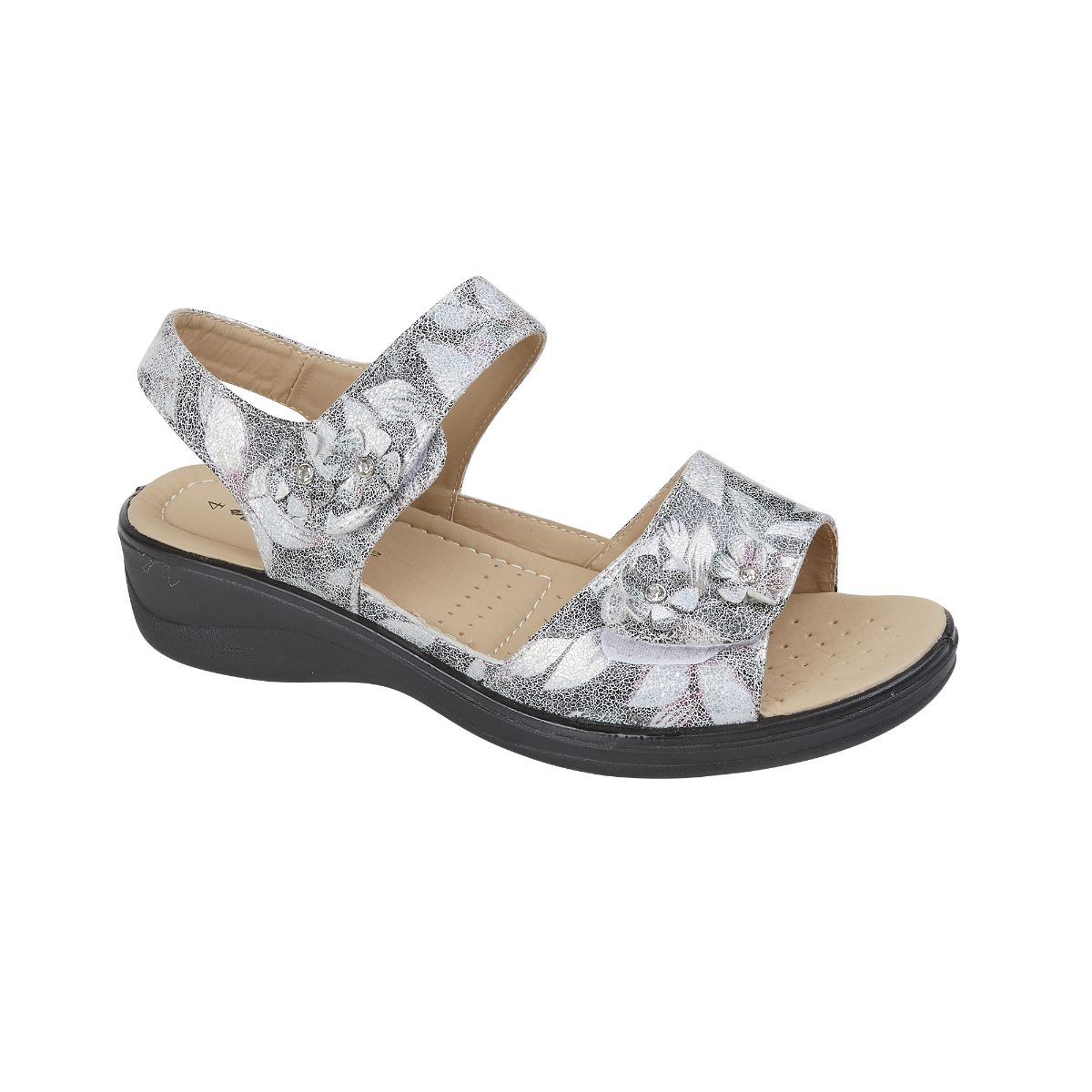 Azalea Sandals in Silver Leaf - sizes 3-8