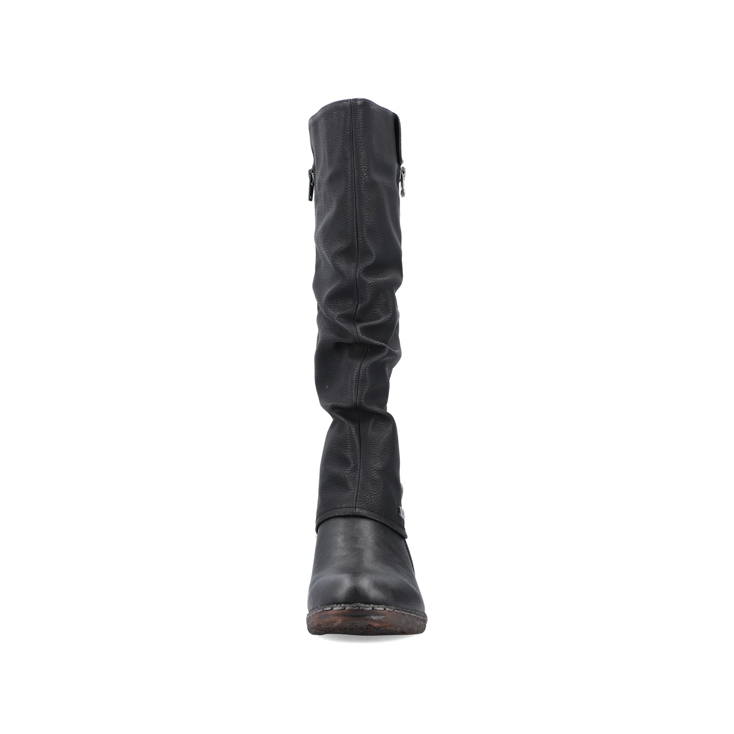 Rieker Ladies Tall Zip Boots 93655 - Black