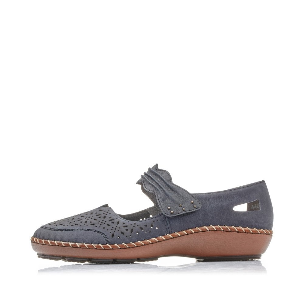 Rieker Ladies Shoe 44896 - Blue