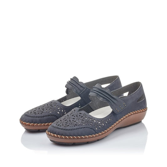 Rieker Ladies Shoe 44896 - Blue