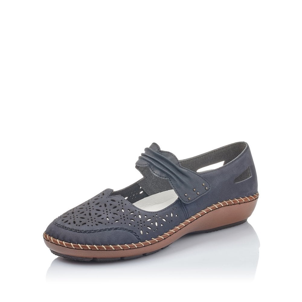 Rieker Ladies Shoe 44896 - Blue