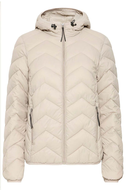 Fransa Padma Thinsulate Padded Hooded Jacket - Cream