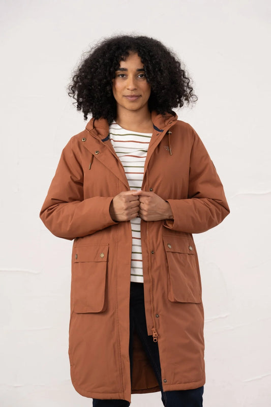 Lighthouse Imogen Waterproof Coat in Rust