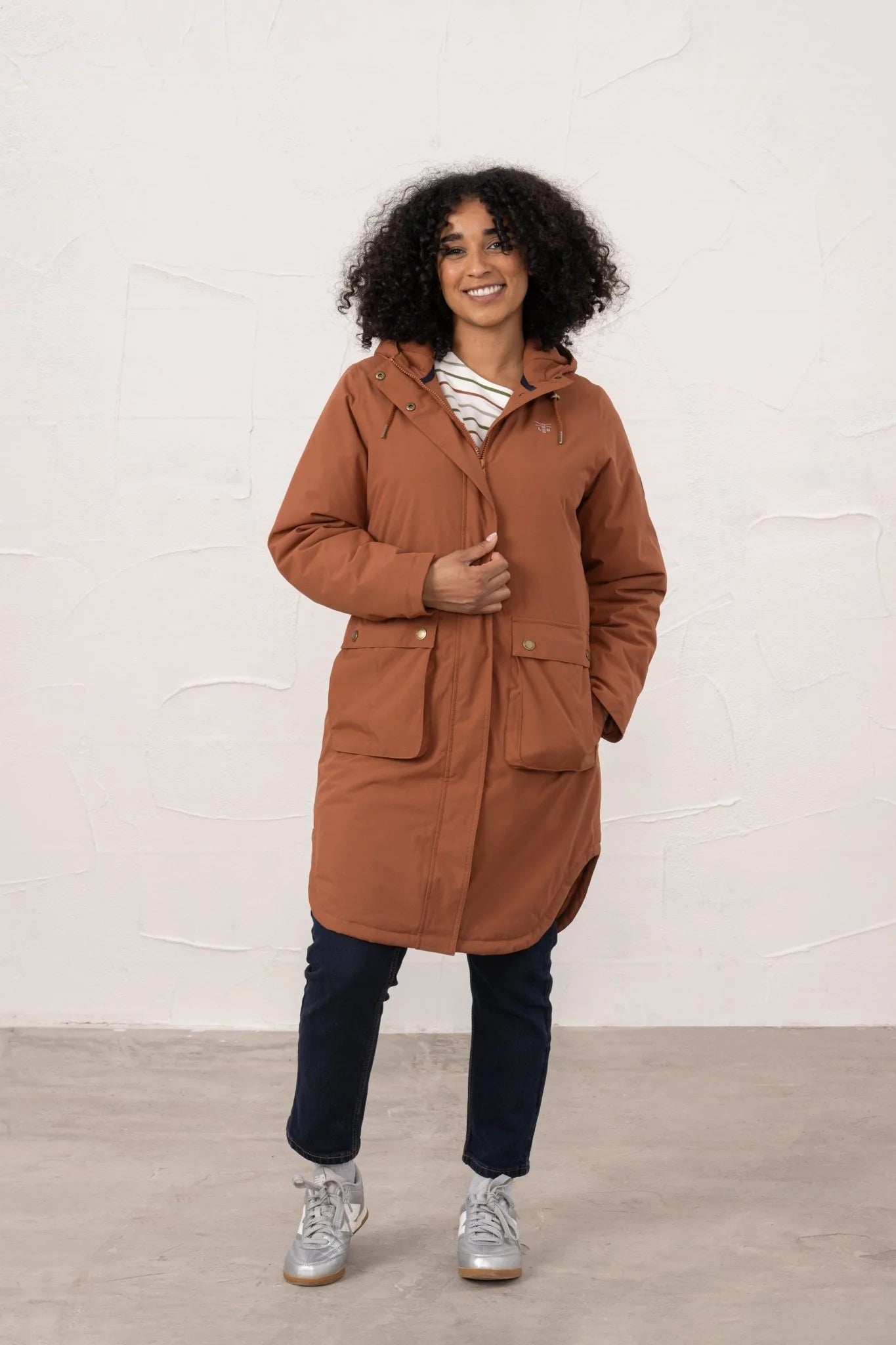 Lighthouse Imogen Waterproof Coat in Rust
