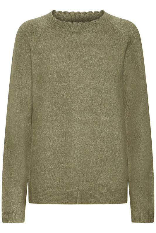 Fransa Kanva Pullover - Olive